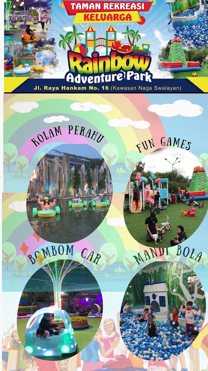 Wahana Bermain Rainbow Adventure Park Pondok Gede
