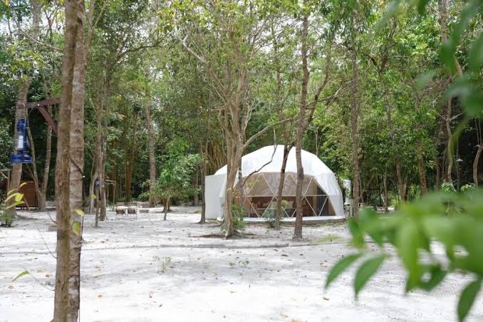 Belitung cozy & lush glamping domes near the beach