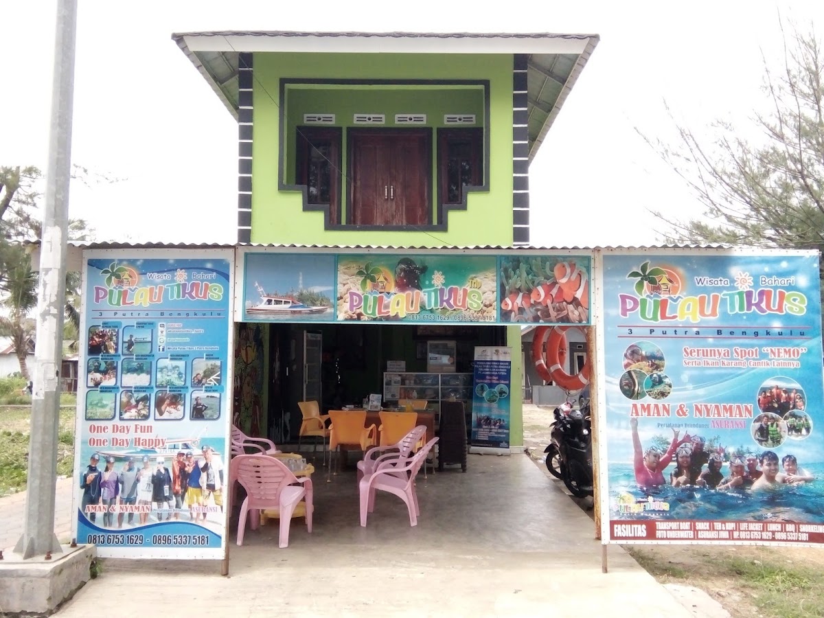 Wisata Pulau Tikus 3 putra Bengkulu