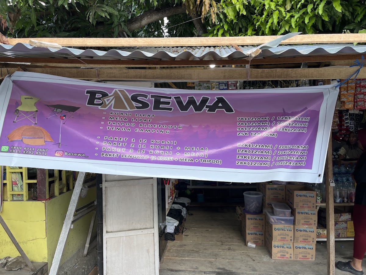 Basewa " Kursi Lipat , Meja Lipat , Alat Camping)